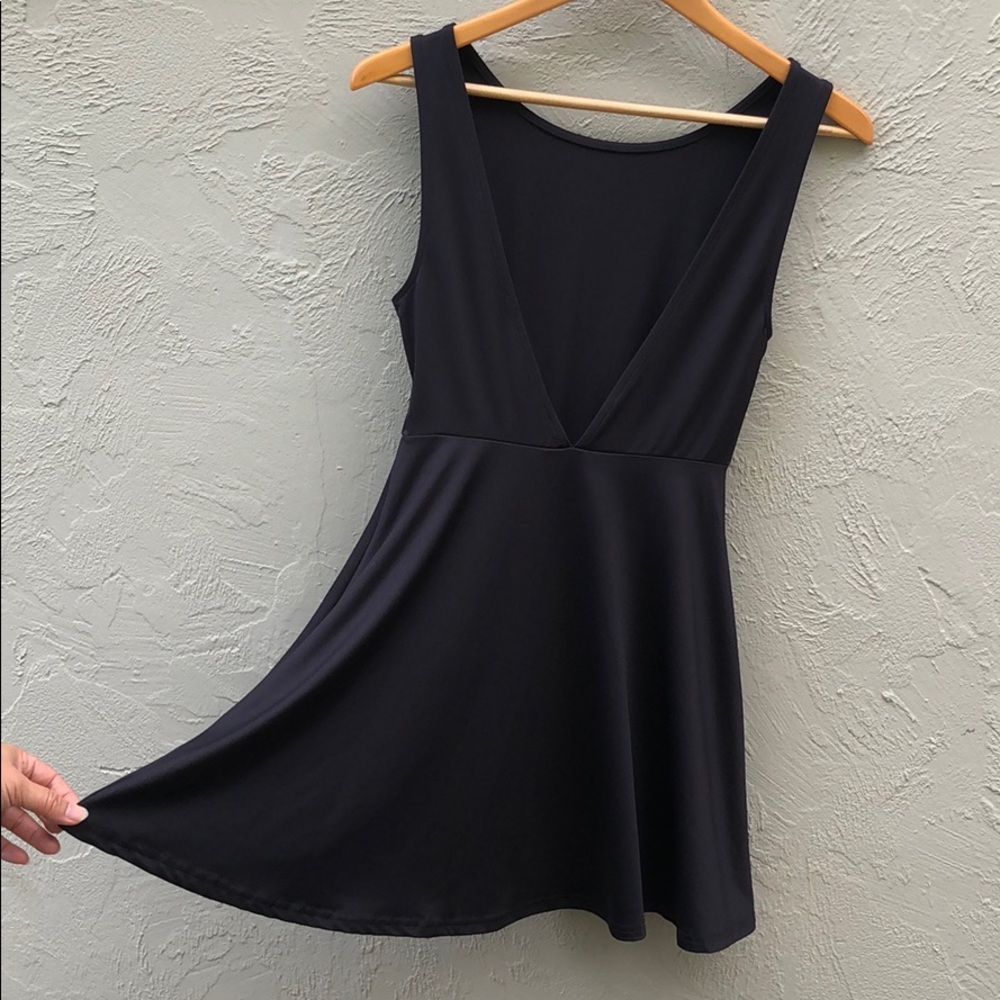 Backless Black Dress